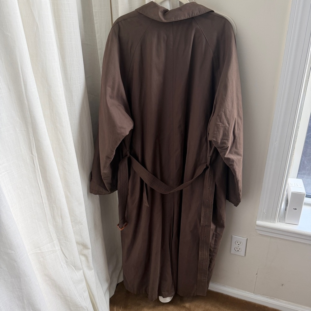 Brown Trench Coat - Unisex Long Belted Coat